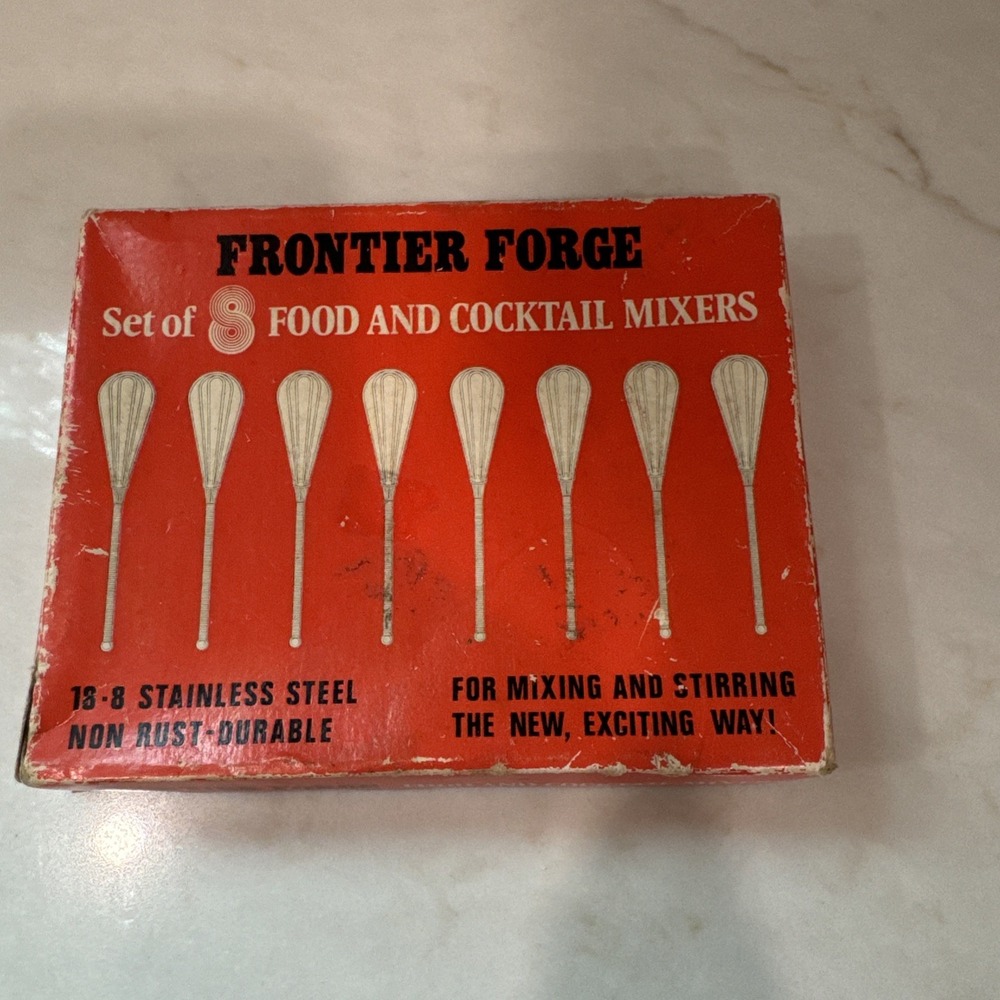 Vintage‎ Frontier Forge Set Of 8 Food & Cocktail Mixers Hong Kong